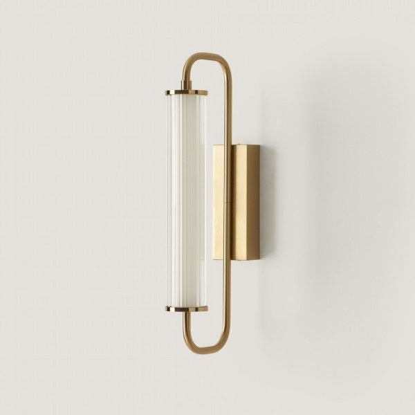 art deco Wandleuchte messing image 0
