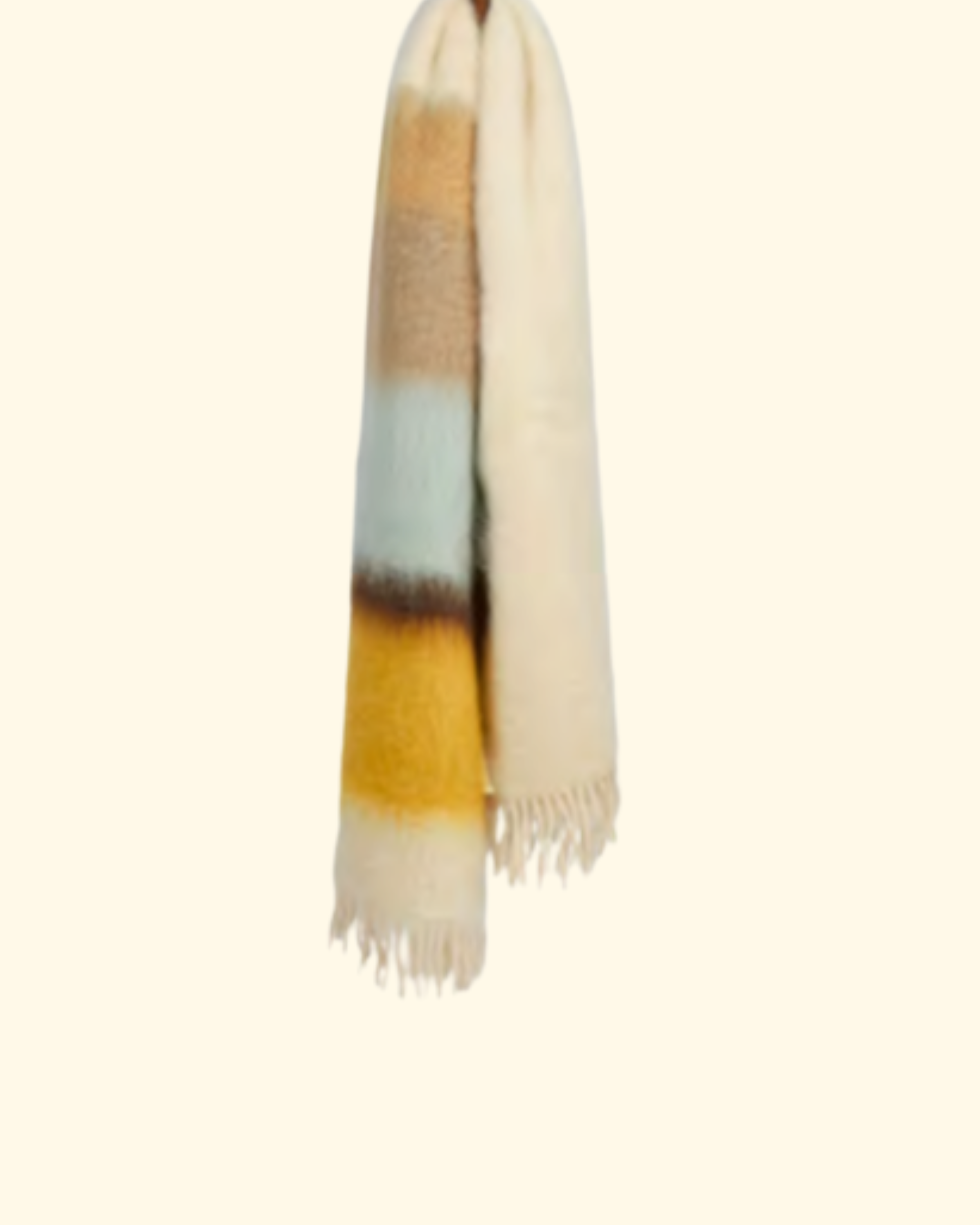 Decke aus Mohairmix in verschiedenen Farben