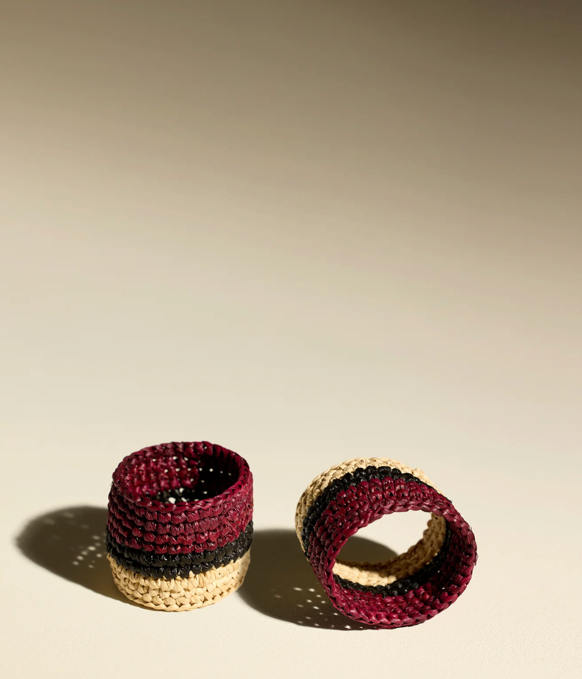 Serviettenringe aus Raphia