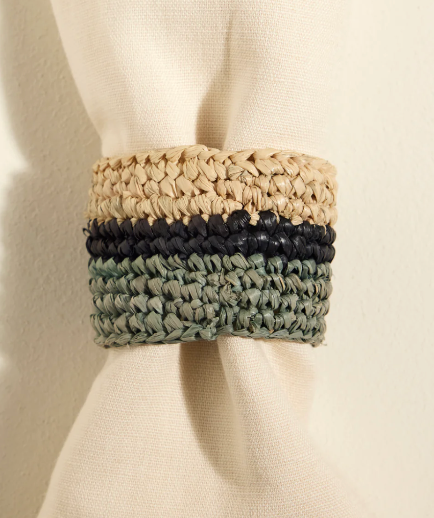 Serviettenringe aus Raphia