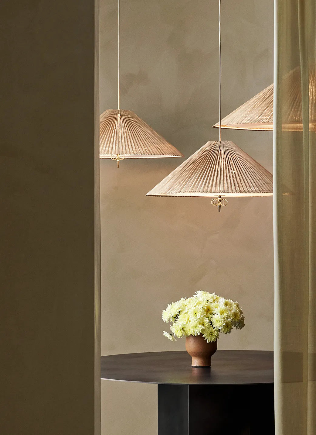 Bamboo pendant light by Gubi