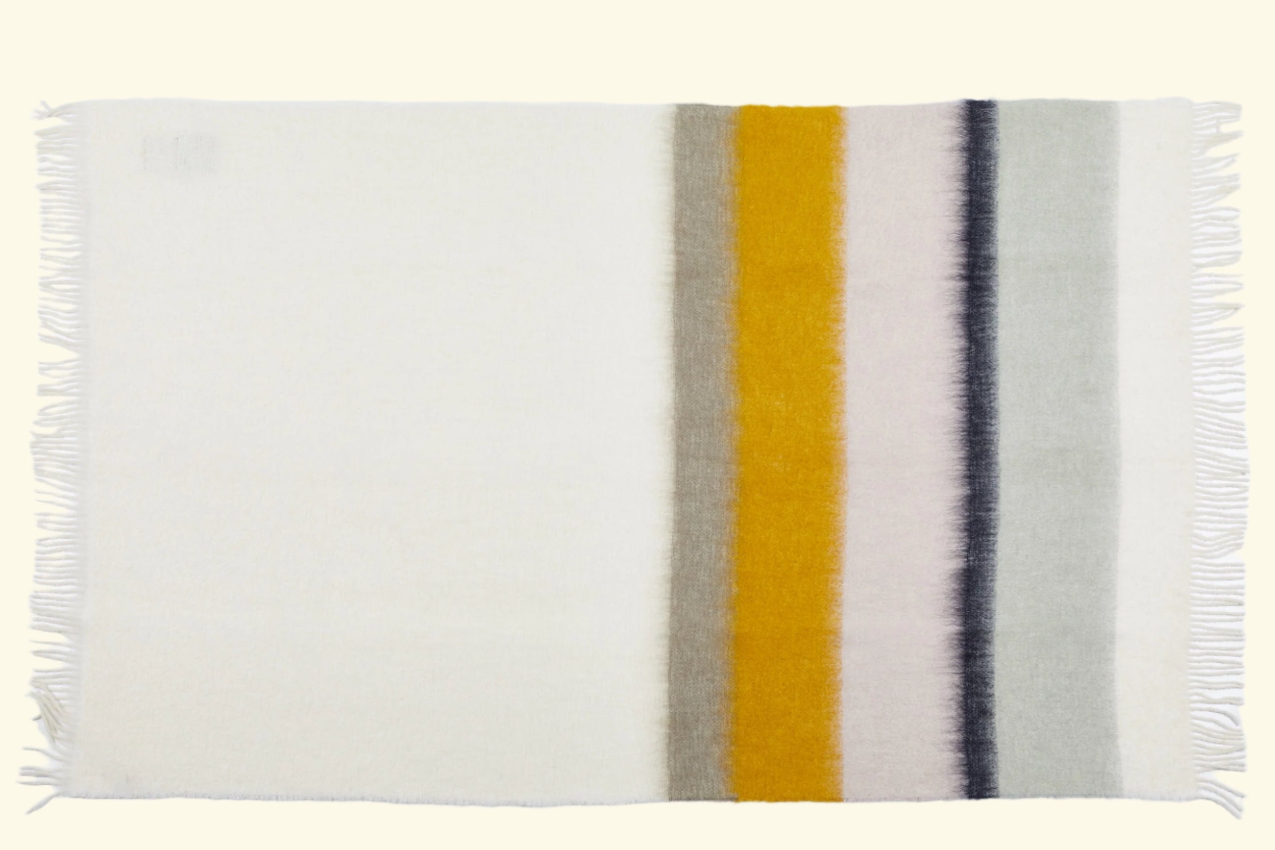 Mohair mix blanket in various colors