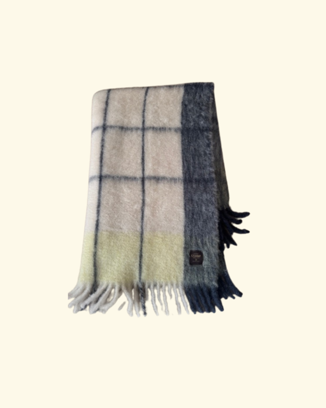 Decke "Twist" aus Mohair-Mix