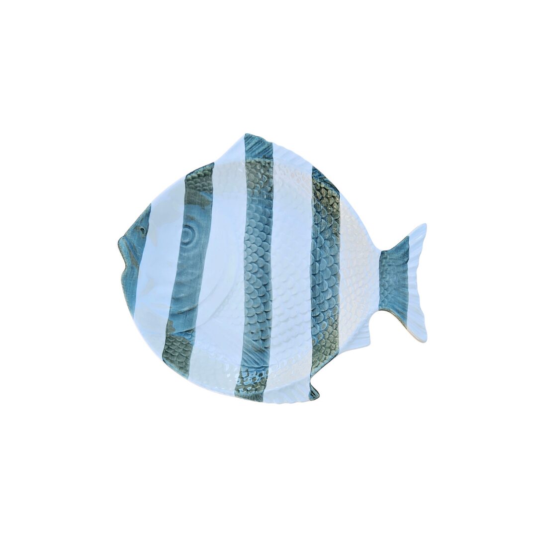 Keramikteller in Fischform