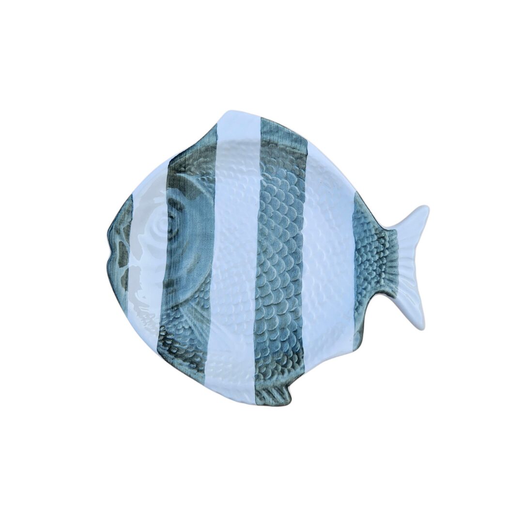 Keramikteller in Fischform