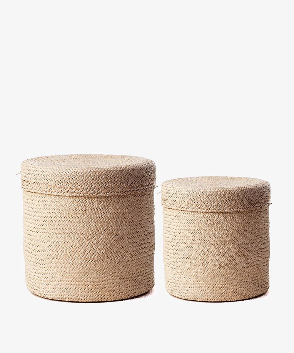 Korb "Iraca" mit Deckel