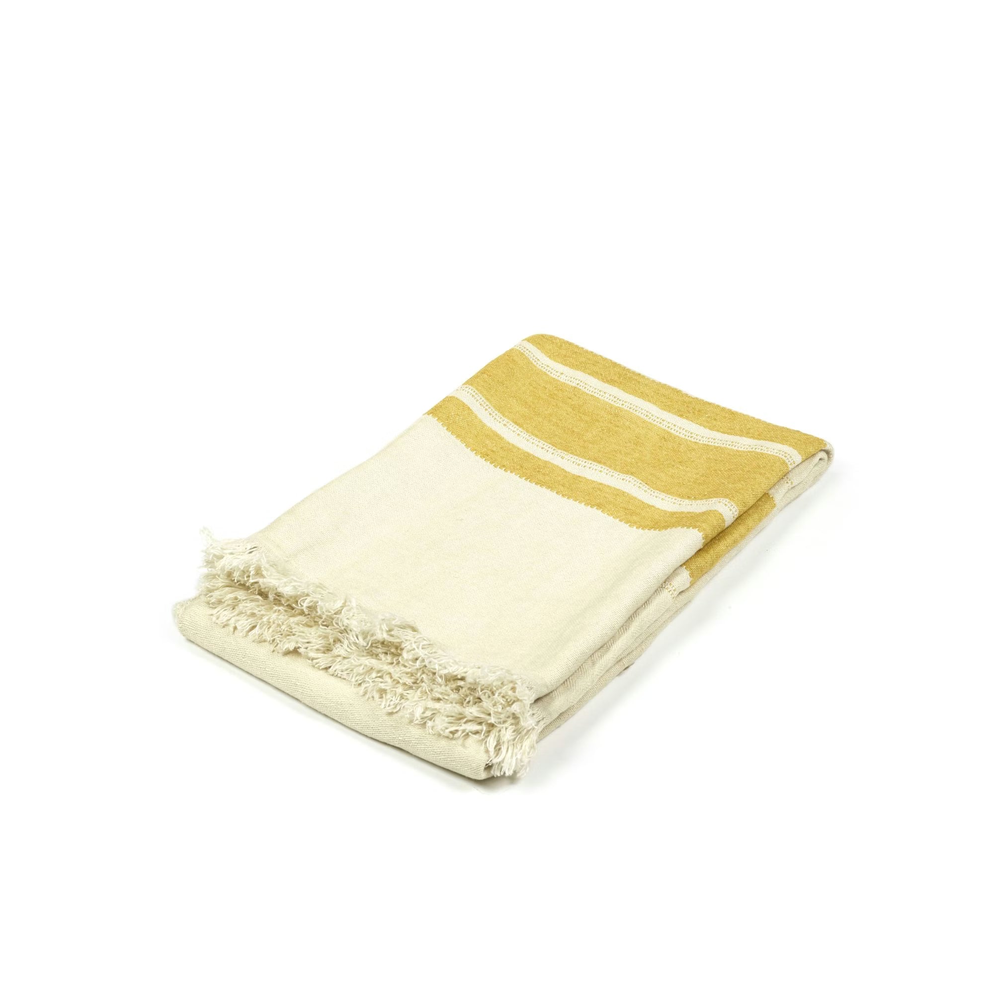 Gestreiftes Plaid „Mustard Stripe“ von Libeco