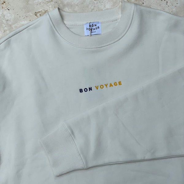 Bon Voyage-Sweater in Weiß image 1