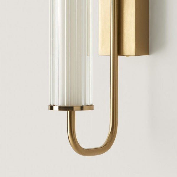art deco Wandleuchte messing image 1