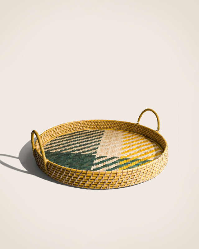 Tray with palm trees