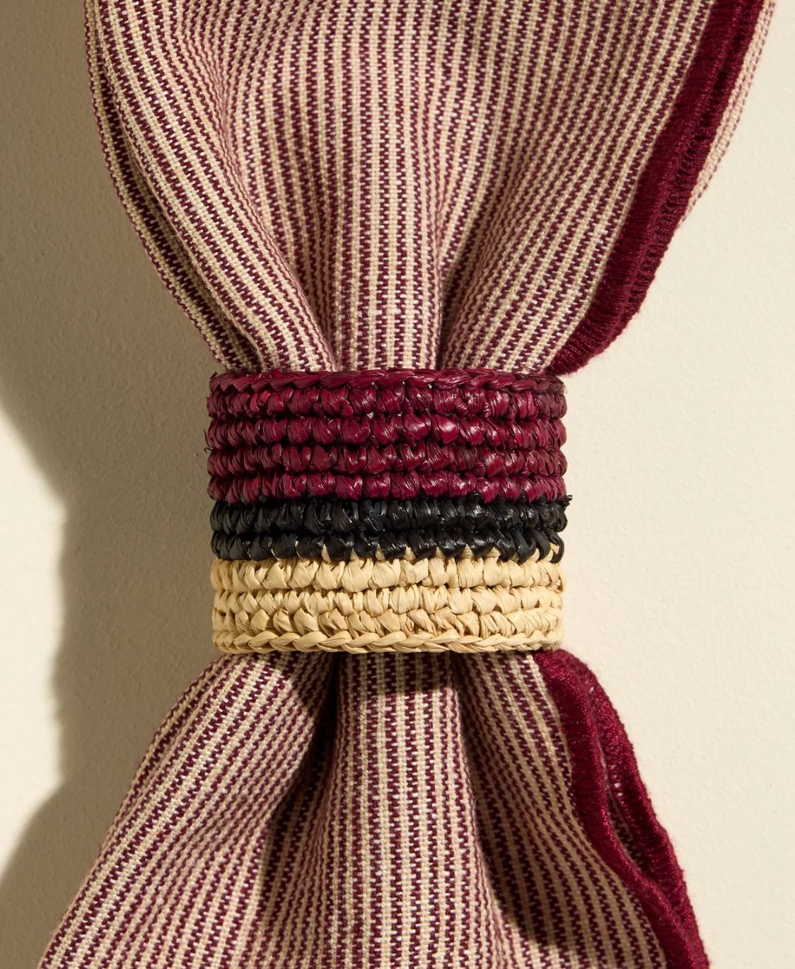 Serviettenringe aus Raphia