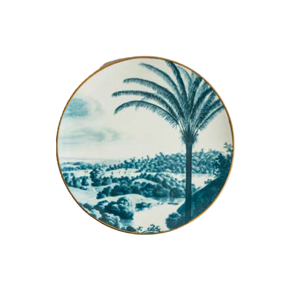 Large plate with palm motif #3