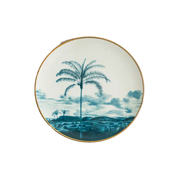 Large plate with palm motif #5