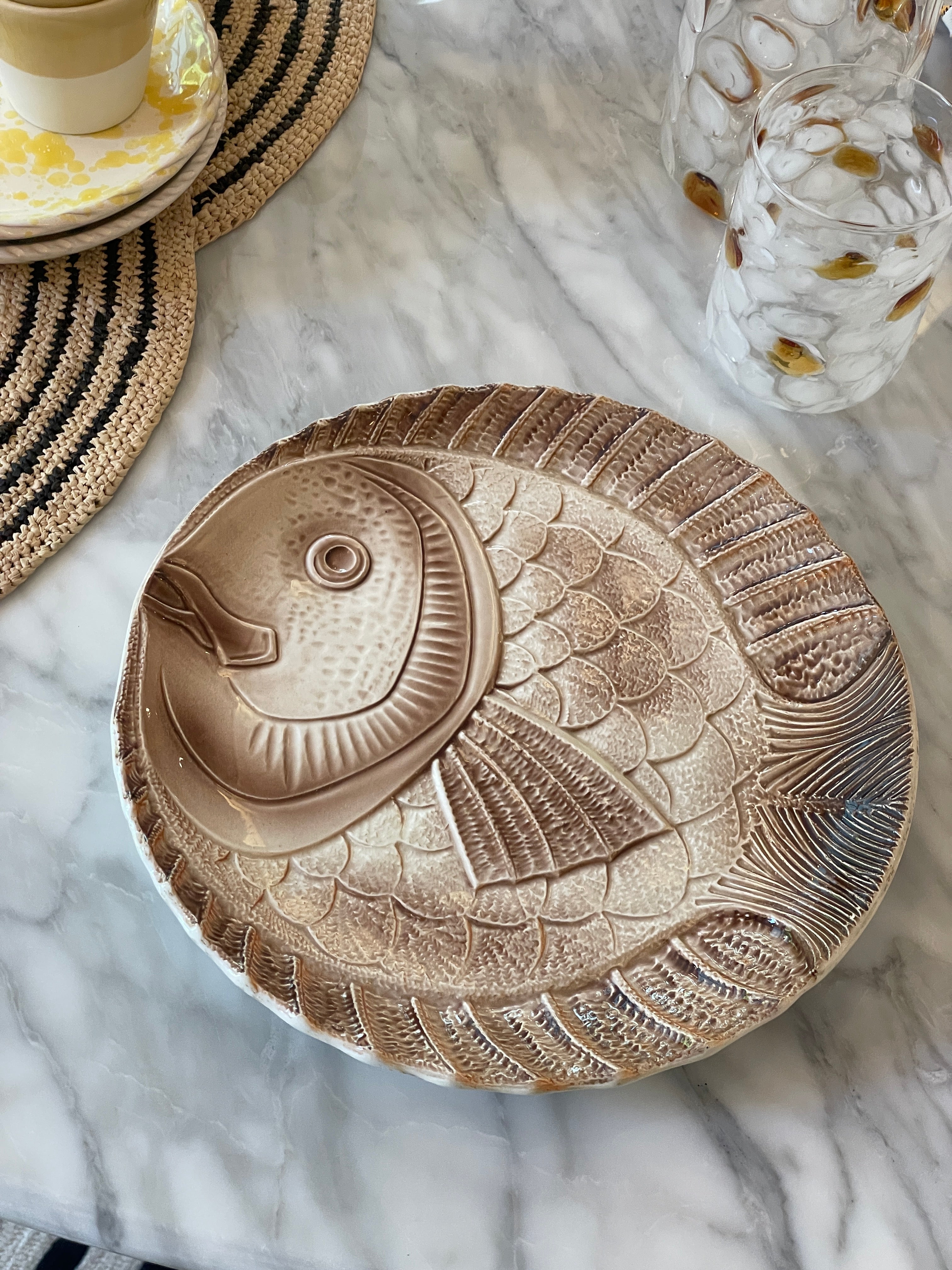 Vintage fish plate