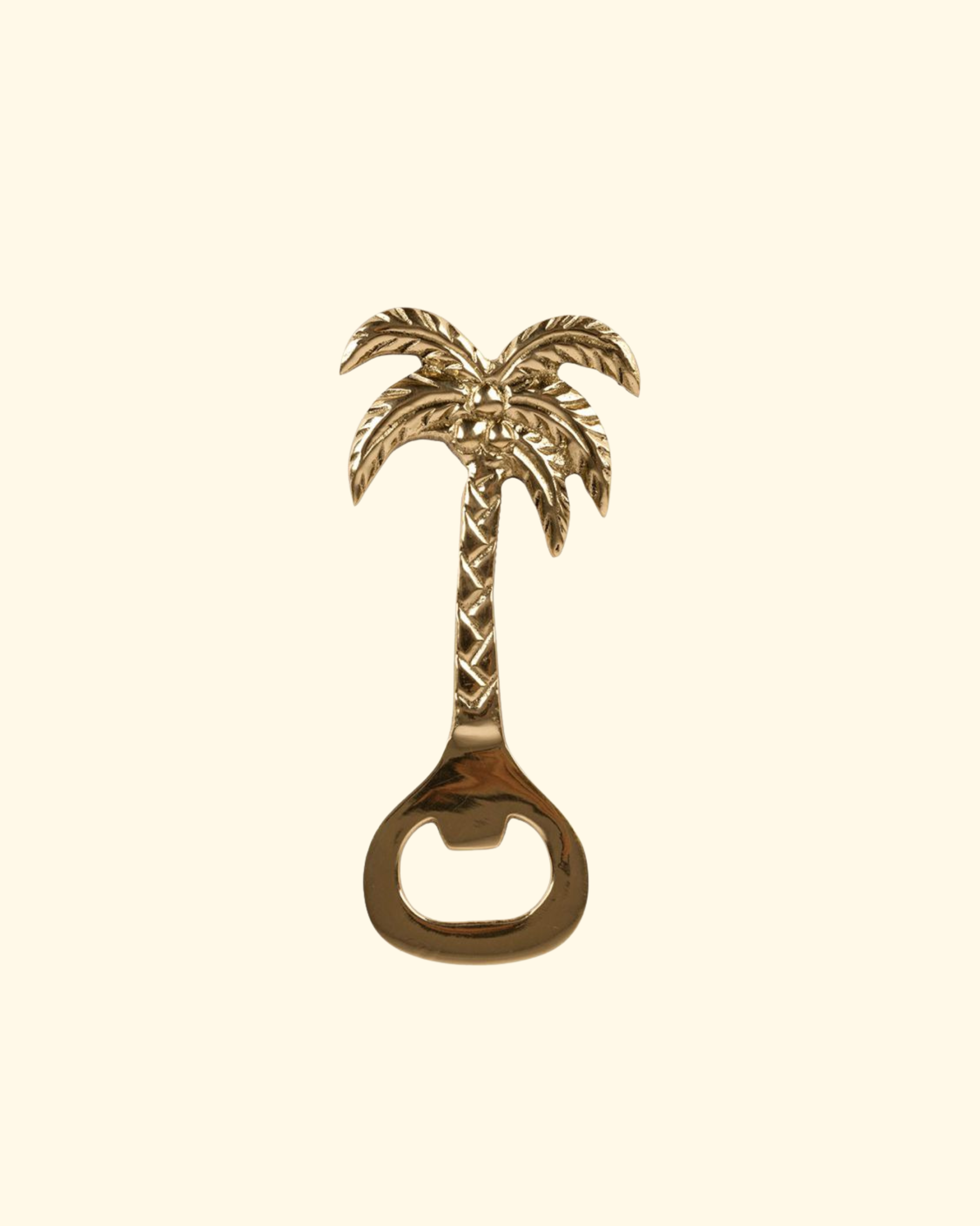 Flaschenöffner Palme gold