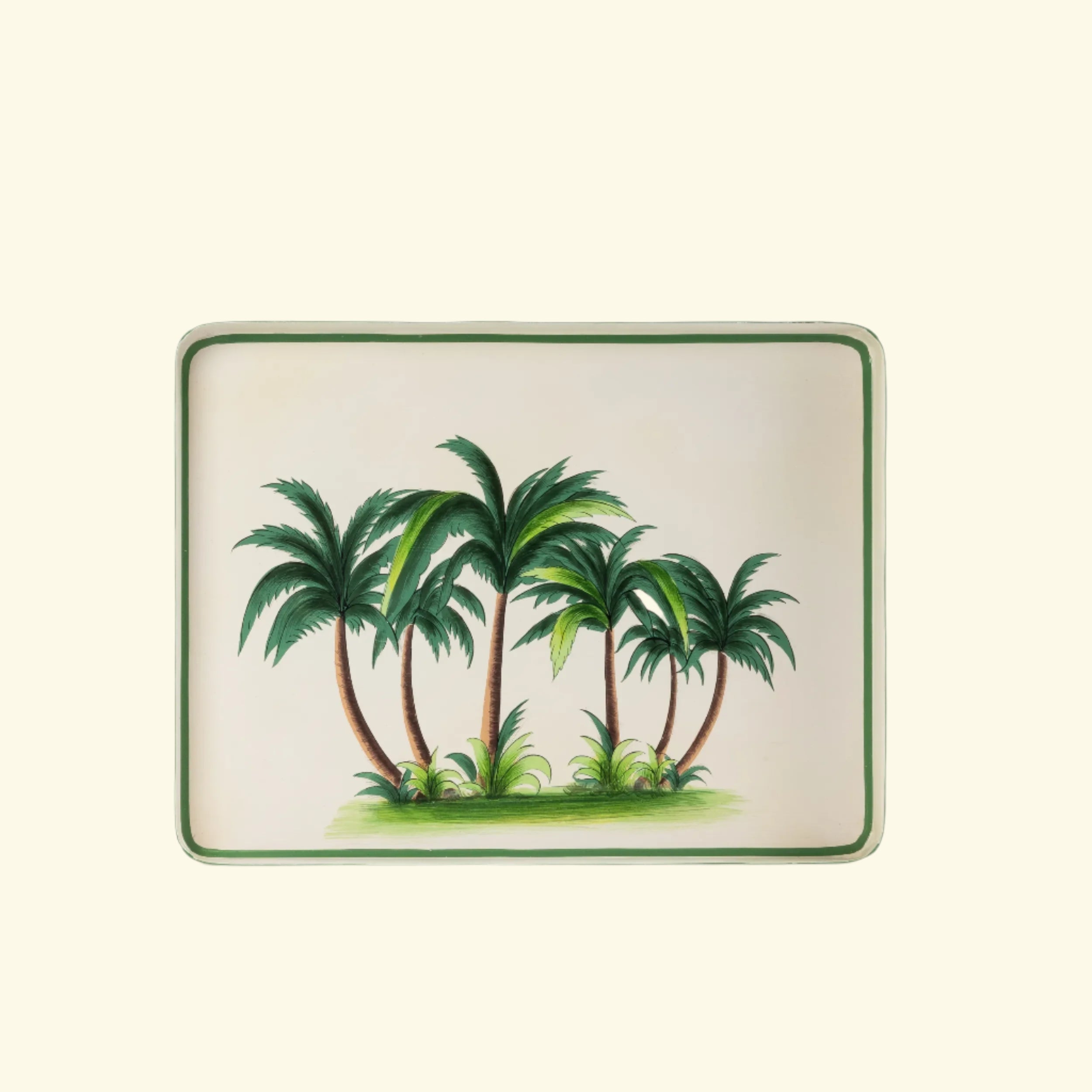 Tray with palm trees