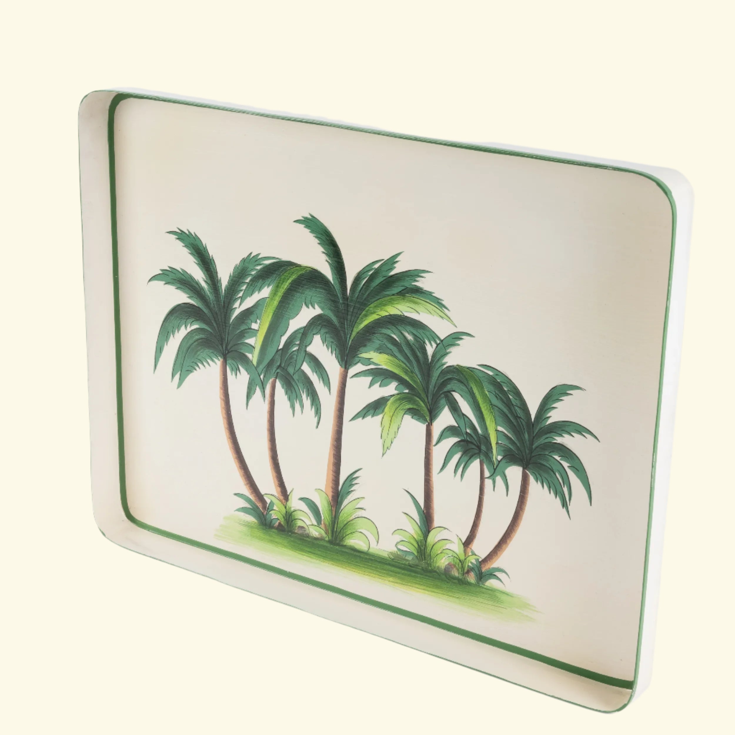 Tray with palm trees