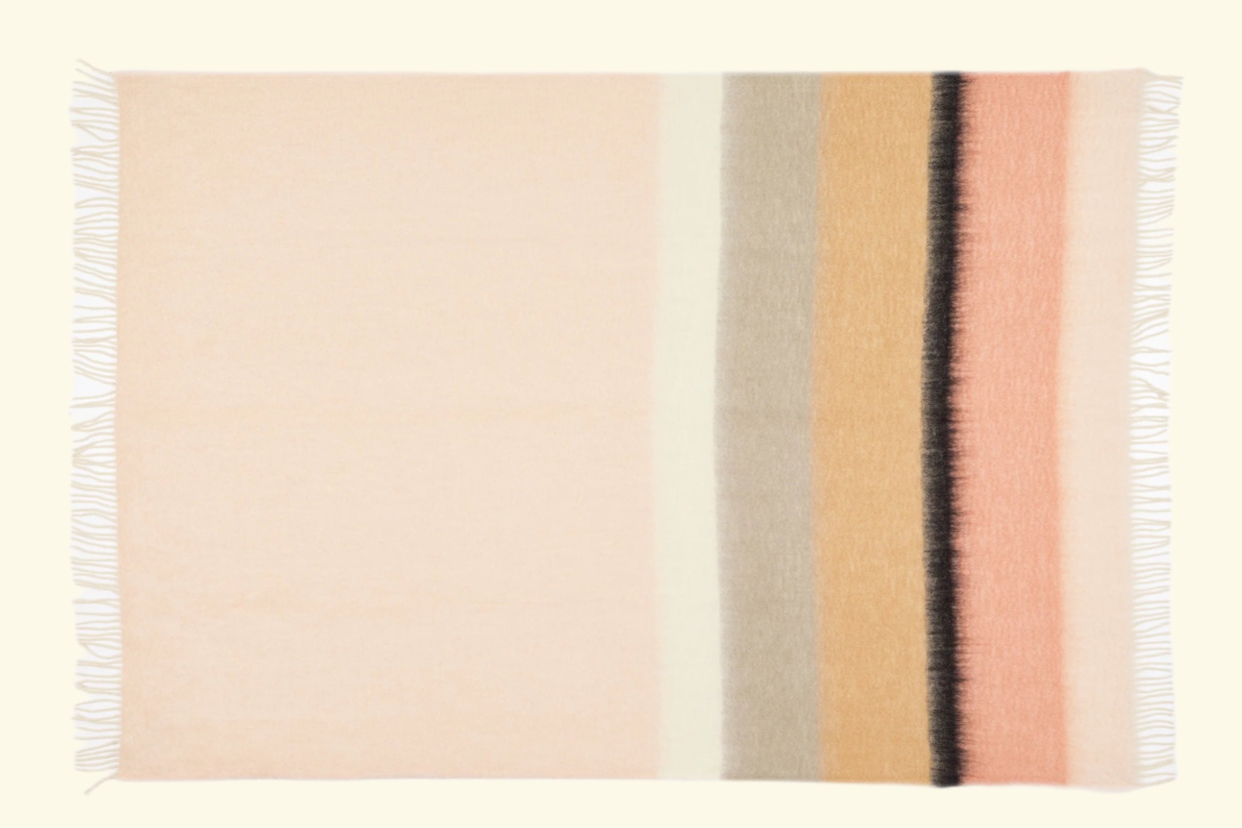 Mohair mix blanket in various colors