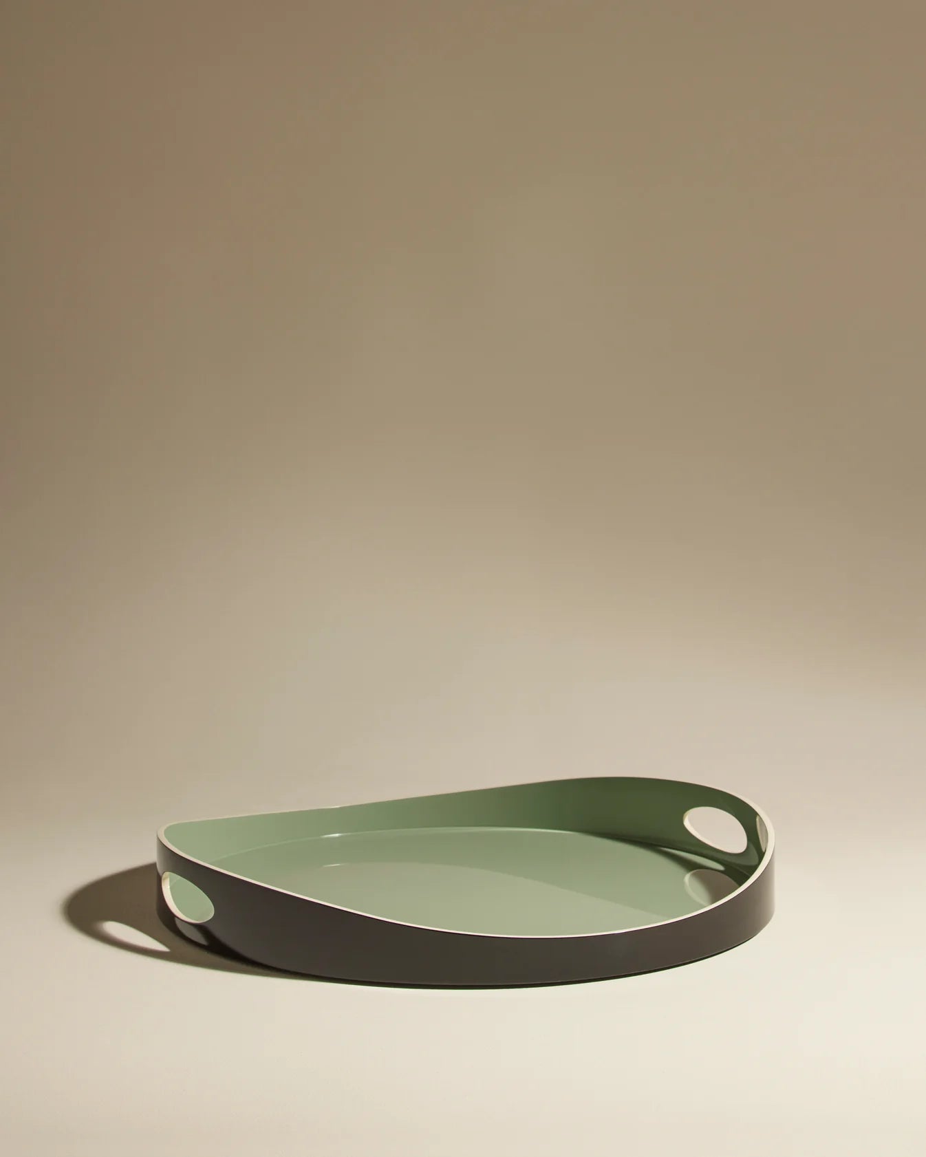 Tablett "Basile" in Celadon