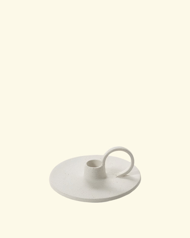 Stoneware candle holder