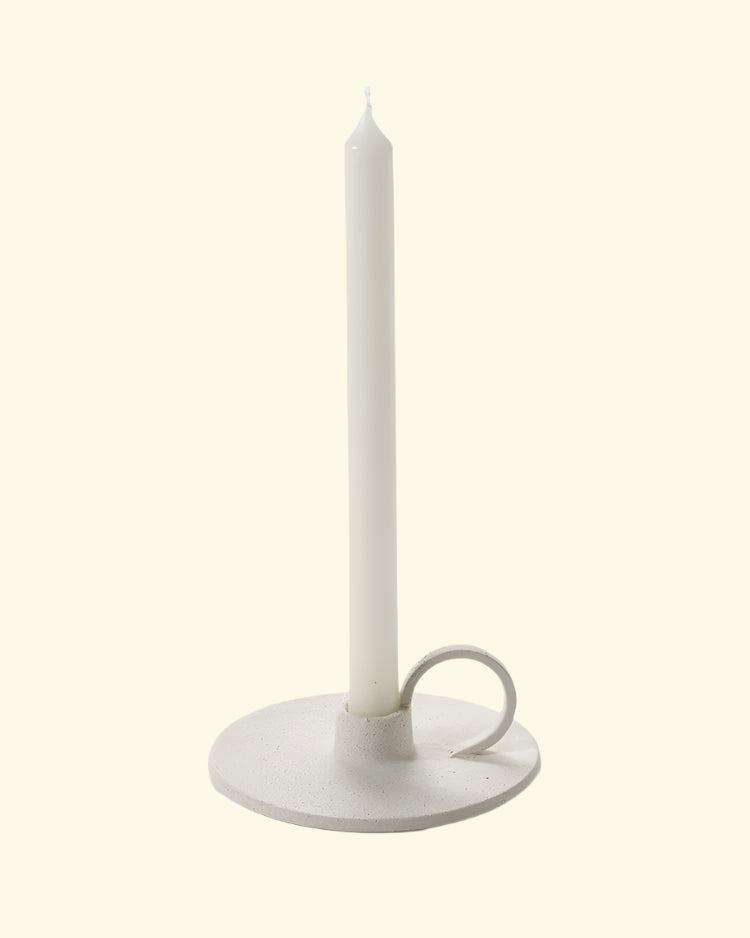 Stoneware candle holder