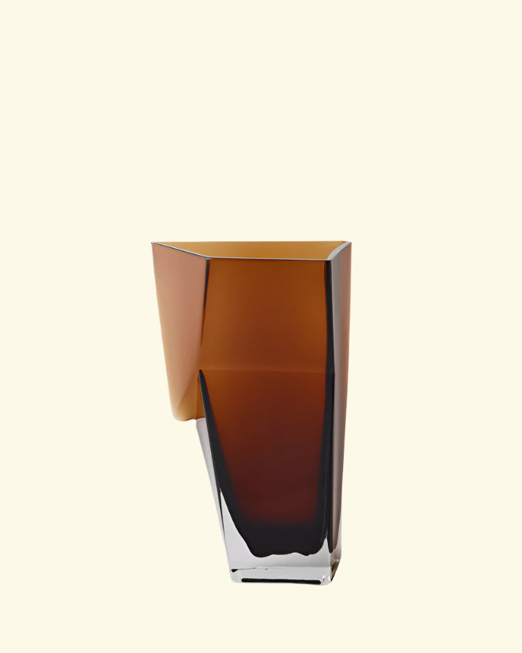 "Dunk" glass vase