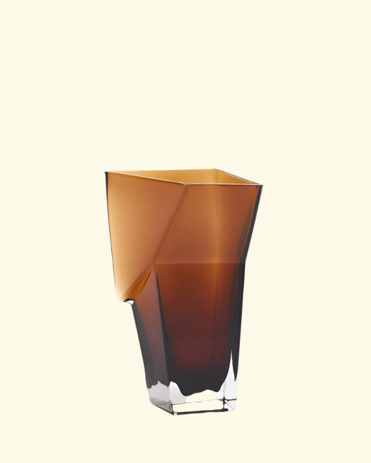 "Dunk" glass vase