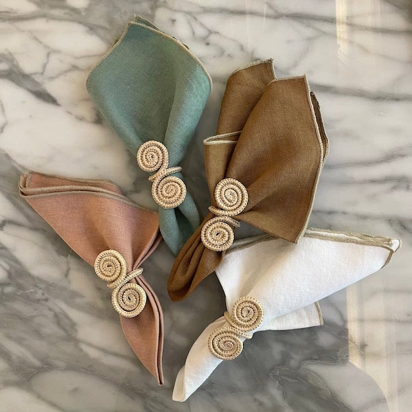 Linen napkin in four colors