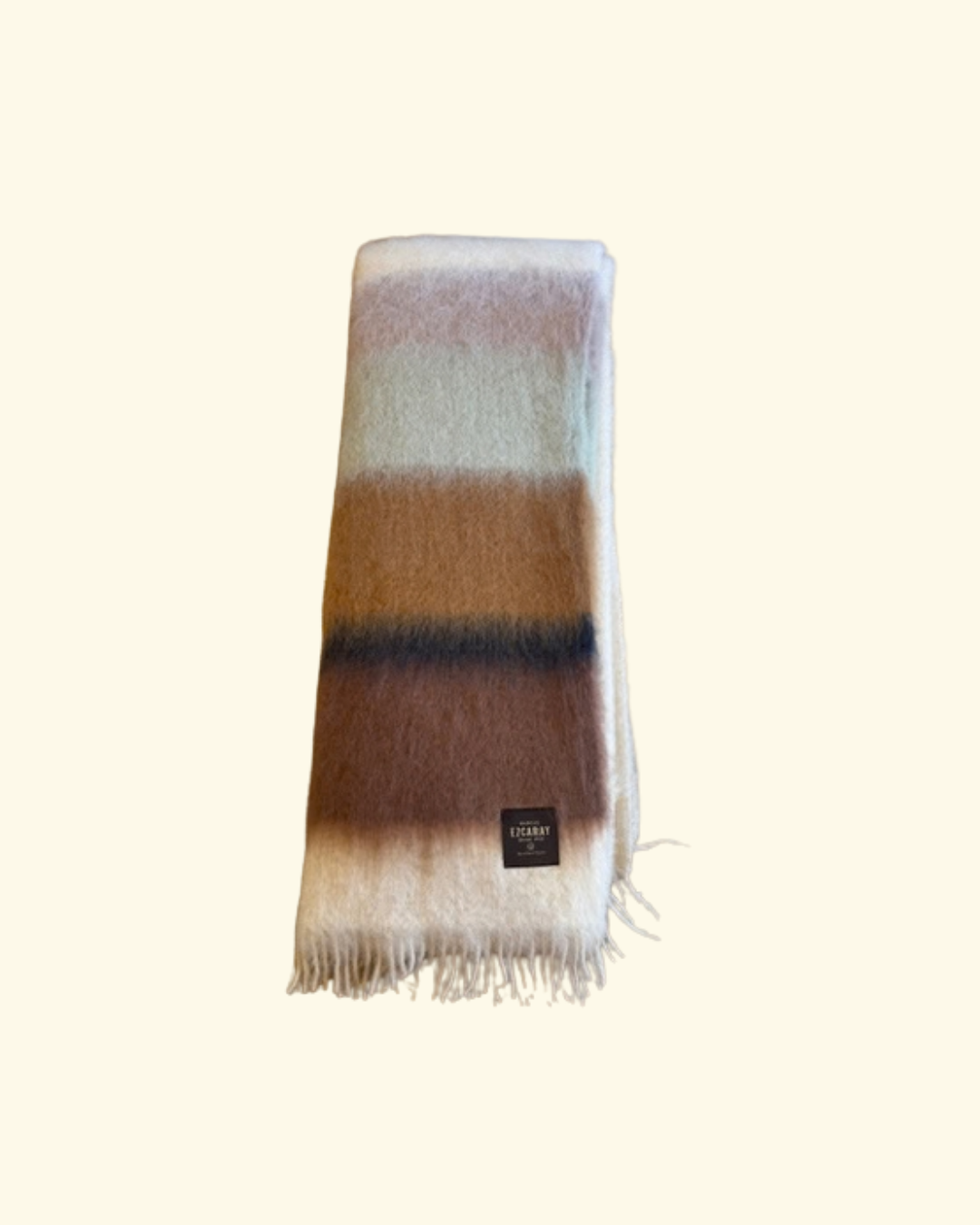 Mohair mix blanket in various colors