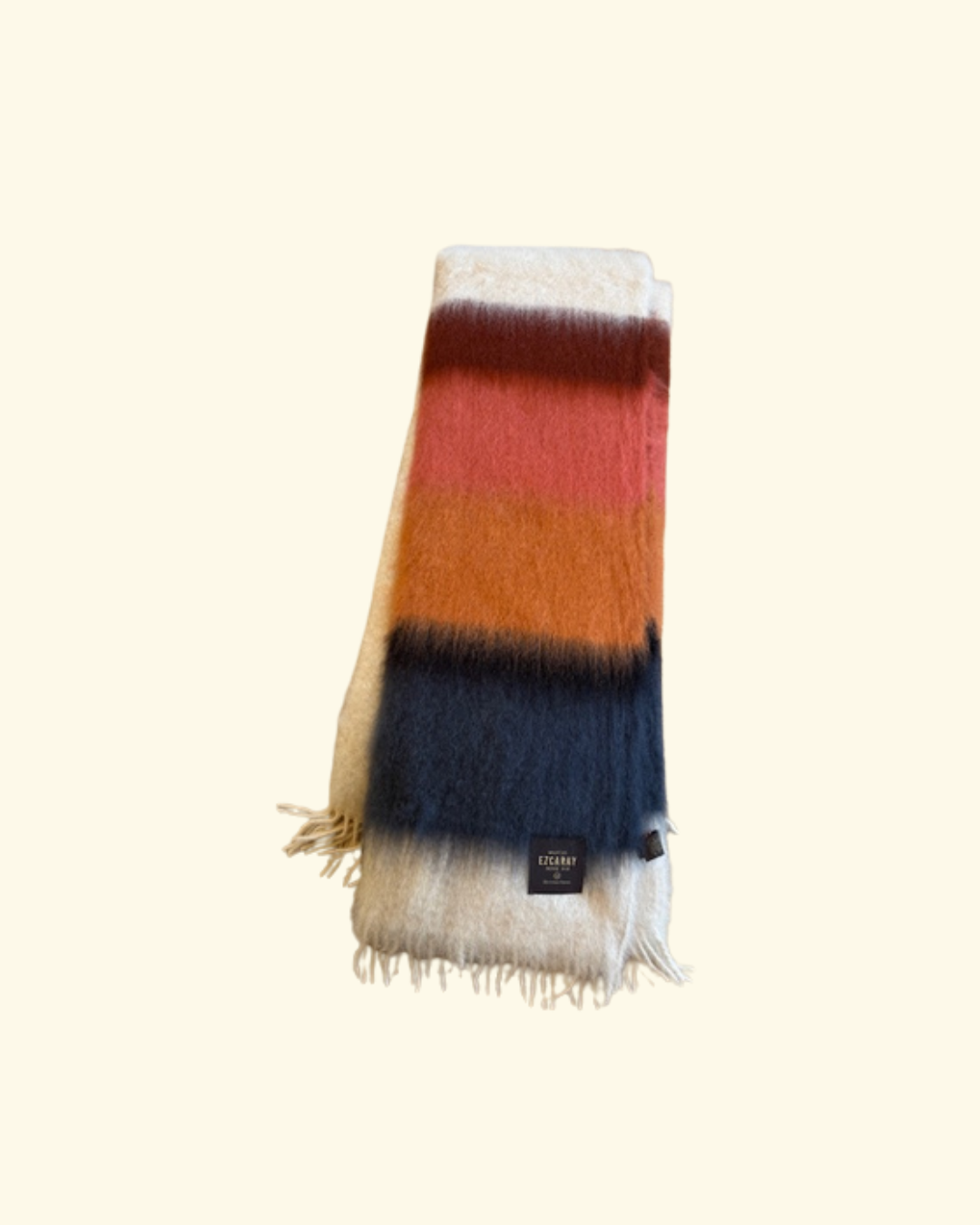 Mohair mix blanket in various colors