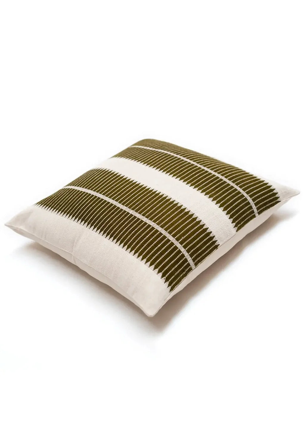 Hand-woven pillow made of merino wool