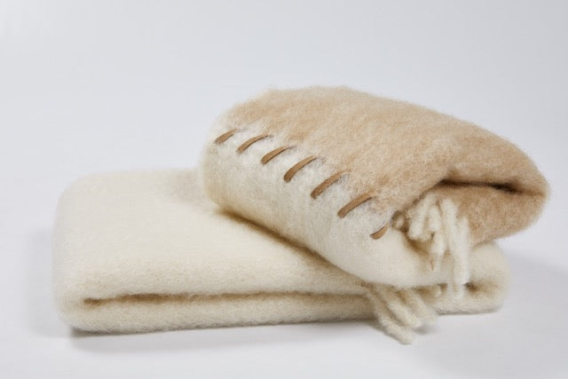 Mohair mix blanket in various colors