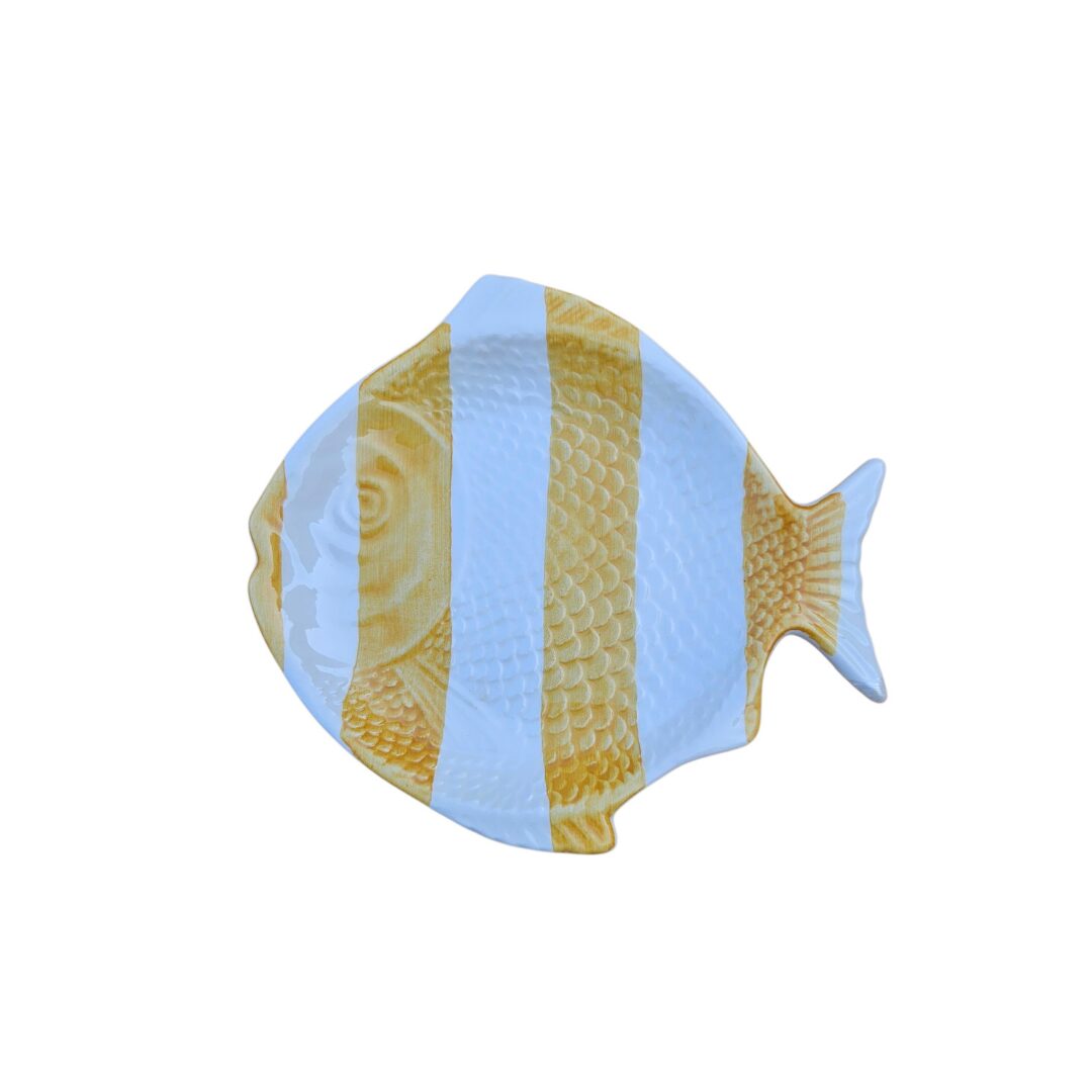 Keramikteller in Fischform