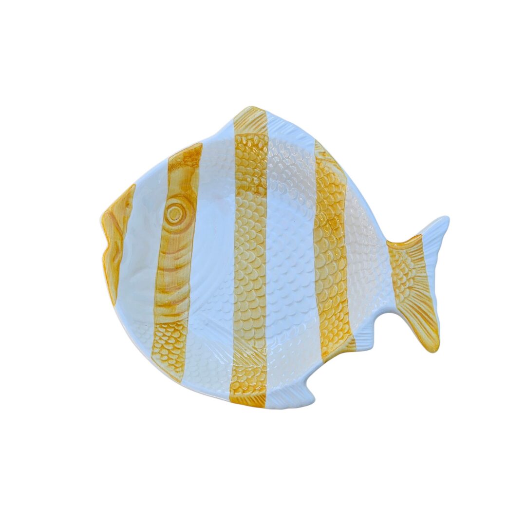 Keramikteller in Fischform