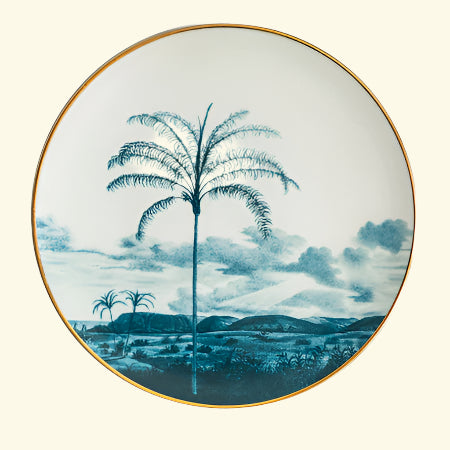 Large plate with palm motif #3
