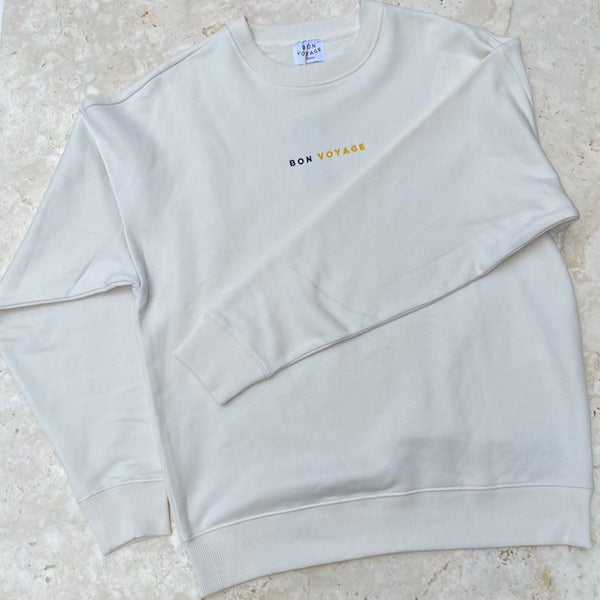 Bon Voyage-Sweater in Weiß image 0